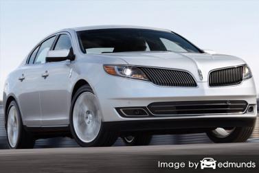 Insurance rates Lincoln MKS in Mesa