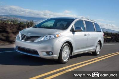 Insurance rates Toyota Sienna in Mesa
